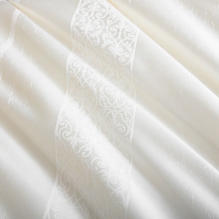 91家纺网 家纺一手货源 找家纺 蚕阿婆2025新款6A双宫茧蚕丝被芯蚕阿婆提花蚕丝被芯-索若亚 索若亚-白色