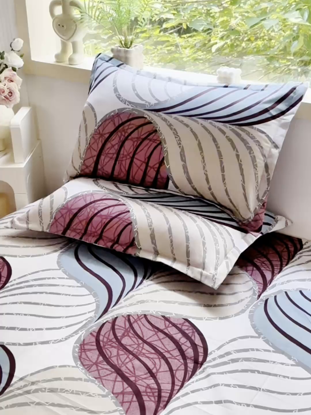 91家纺网 家纺一手货源 找家纺 梵巢 家纺芦荟棉枕套磨毛化纤枕套48*74cm 片片梦境