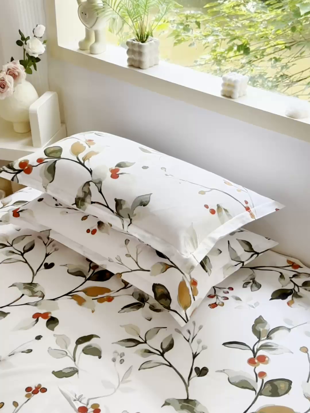 91家纺网 家纺一手货源 找家纺 梵巢 家纺芦荟棉枕套磨毛化纤枕套48*74cm 叶凡浮青