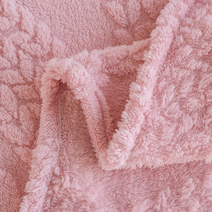 91家纺网 家纺一手货源 找家纺 楼兰公主 2025春夏新款塔芙绒毛毯毯子多功能盖毯 塔芙绒蝴蝶结-粉