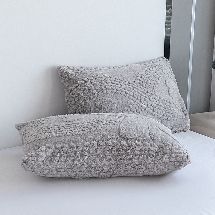 91家纺网 家纺一手货源 找家纺 楼兰公主 2025春夏新款塔芙绒毛毯毯子多功能盖毯 塔芙绒蝴蝶结-浅灰
