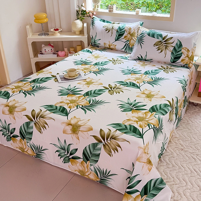 91家纺网 家纺一手货源 找家纺 梵巢家纺 2025新款加厚芦荟棉床单磨毛化纤床单 灵感