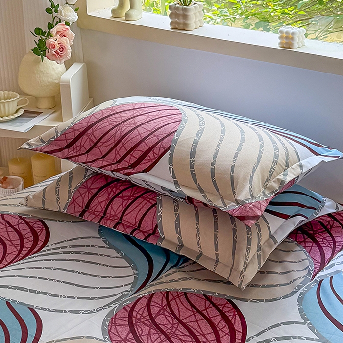 91家纺网 家纺一手货源 找家纺 梵巢家纺 2025新款加厚芦荟棉床单磨毛化纤床单 片片梦境