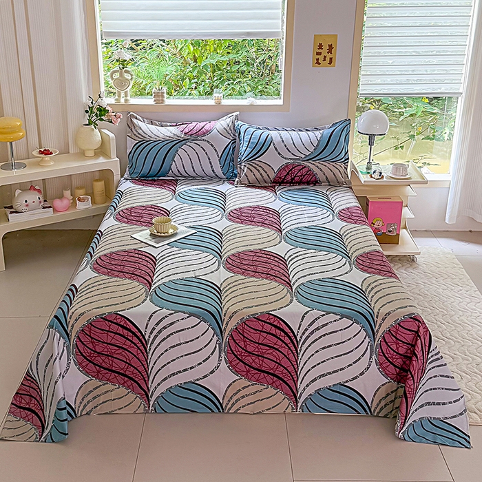 梵巢家纺 2025新款加厚芦荟棉床单磨毛化纤床单 片片梦境