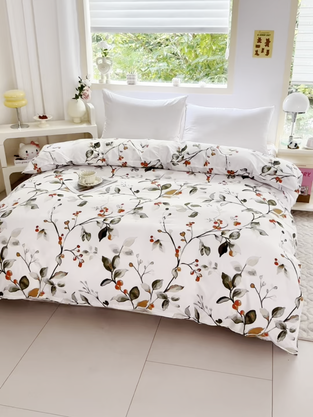 91家纺网 家纺一手货源 找家纺 梵巢家纺 芦荟棉被套，被罩化纤被套 叶凡浮青