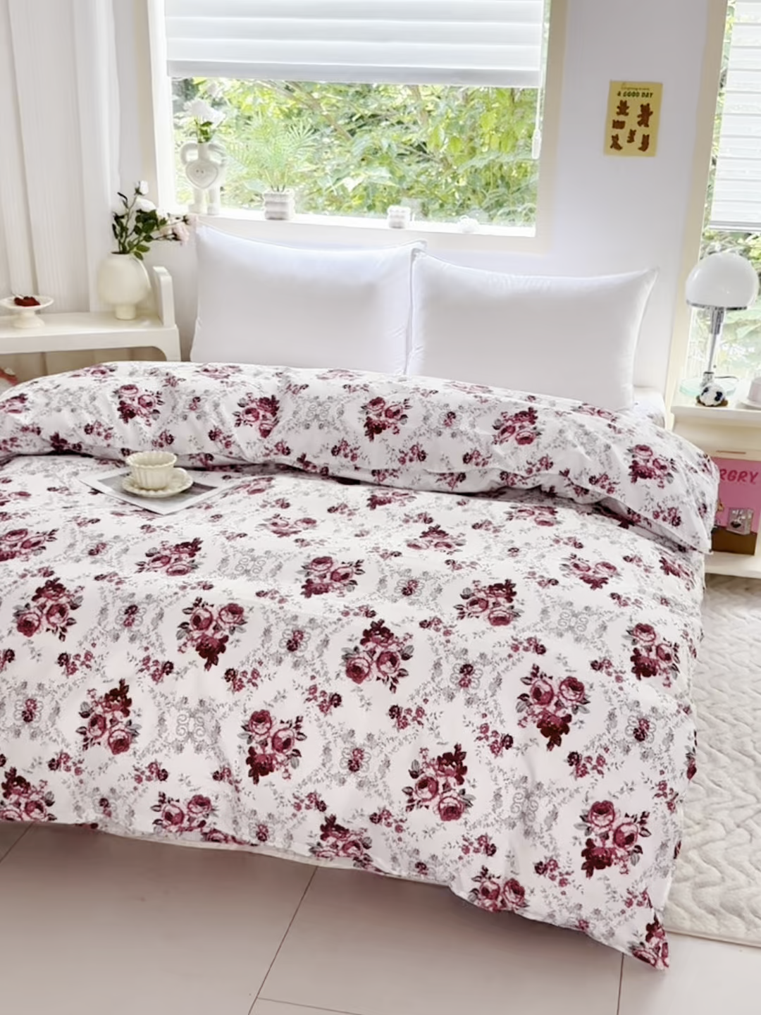 91家纺网 家纺一手货源 找家纺 梵巢家纺 芦荟棉被套，被罩化纤被套 春意盎然