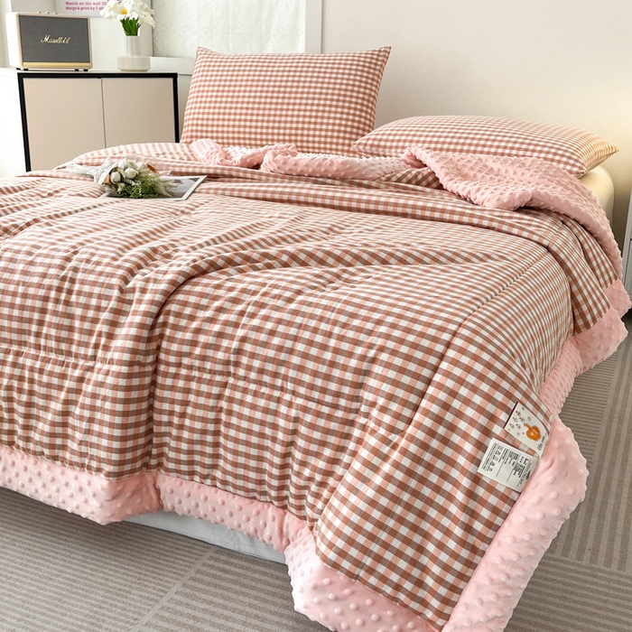 91家纺网 家纺一手货源 找家纺 （总）鸣升家纺 2025新款全棉豆豆被被子被芯