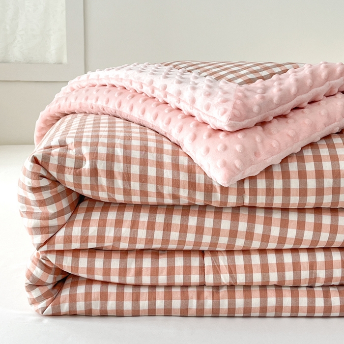 91家纺网 家纺一手货源 找家纺 （总）鸣升家纺 2025新款全棉豆豆被被子被芯