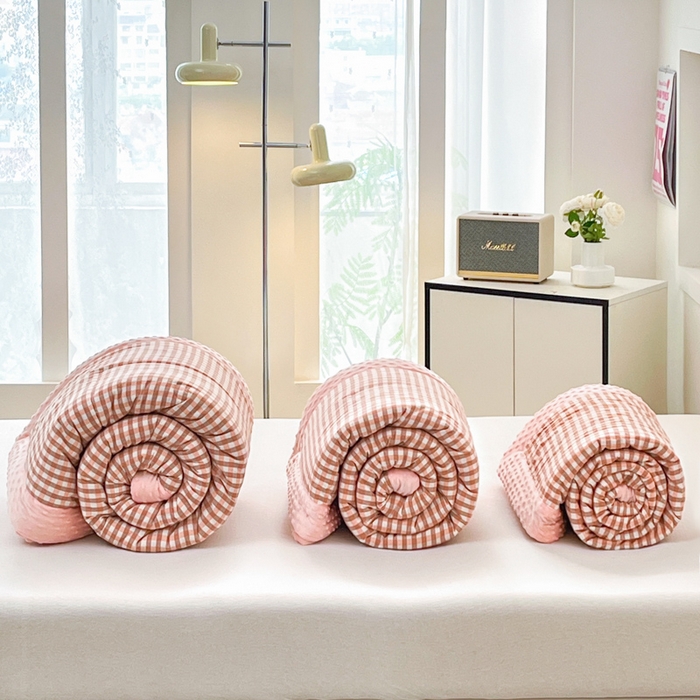 91家纺网 家纺一手货源 找家纺 （总）鸣升家纺 2025新款全棉豆豆被被子被芯