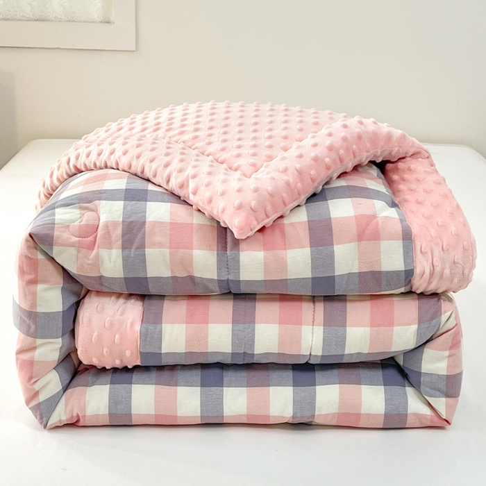 91家纺网 家纺一手货源 找家纺 （总）鸣升家纺 2025新款全棉豆豆被被子被芯