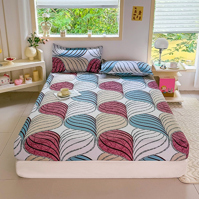 91家纺网 家纺一手货源 找家纺 （总）梵巢家纺 芦荟棉床笠单床笠，外贸跨境单床笠磨毛床笠印花床笠床笠三件套