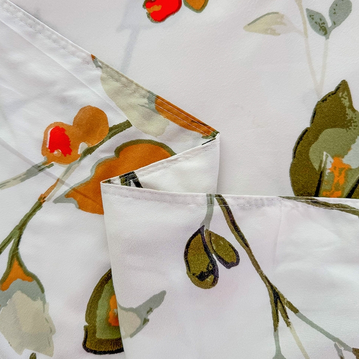 91家纺网 家纺一手货源 找家纺 梵巢家纺 2025新款芦荟棉四件套和单品印花四件套 床笠款四件套 叶凡浮青