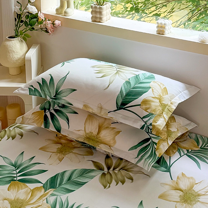 91家纺网 家纺一手货源 找家纺 梵巢家纺 2025新款芦荟棉四件套和单品印花四件套 床笠款四件套 灵感