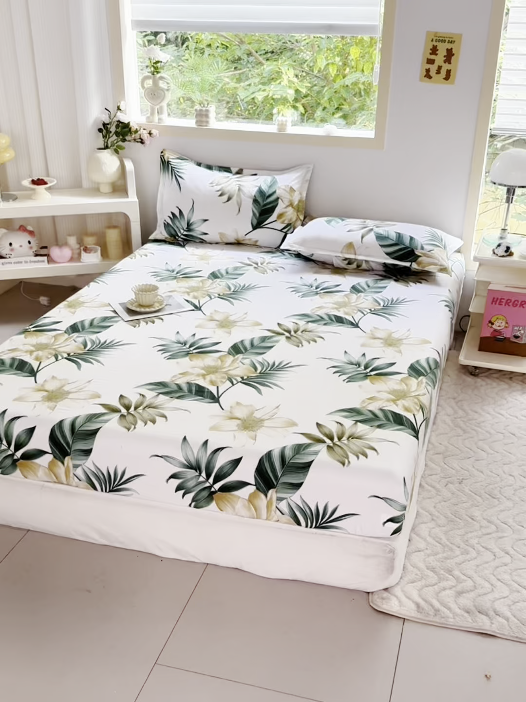 91家纺网 家纺一手货源 找家纺 梵巢家纺 2025新款芦荟棉四件套和单品印花四件套 床笠款四件套 灵感