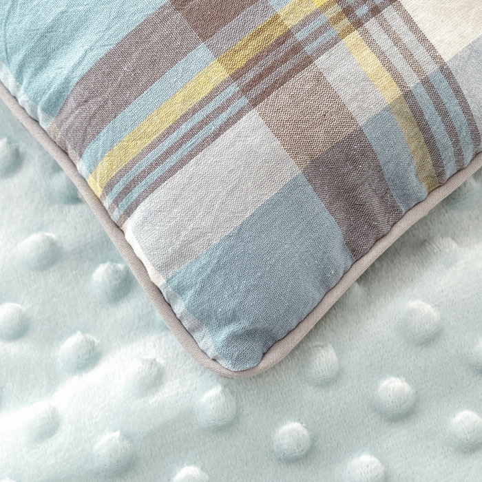 91家纺网 家纺一手货源 找家纺 鸣升家纺 2025新款全棉豆豆被被子被芯 莫妮卡兰