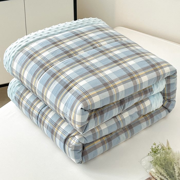 91家纺网 家纺一手货源 找家纺 鸣升家纺 2025新款全棉豆豆被被子被芯 莫妮卡兰