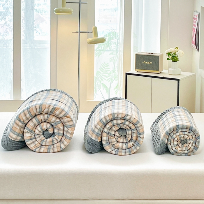 91家纺网 家纺一手货源 找家纺 鸣升家纺 2025新款全棉豆豆被被子被芯 星空米