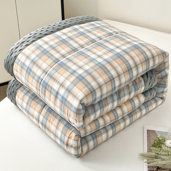 91家纺网 家纺一手货源 找家纺 鸣升家纺 2025新款全棉豆豆被被子被芯 星空米