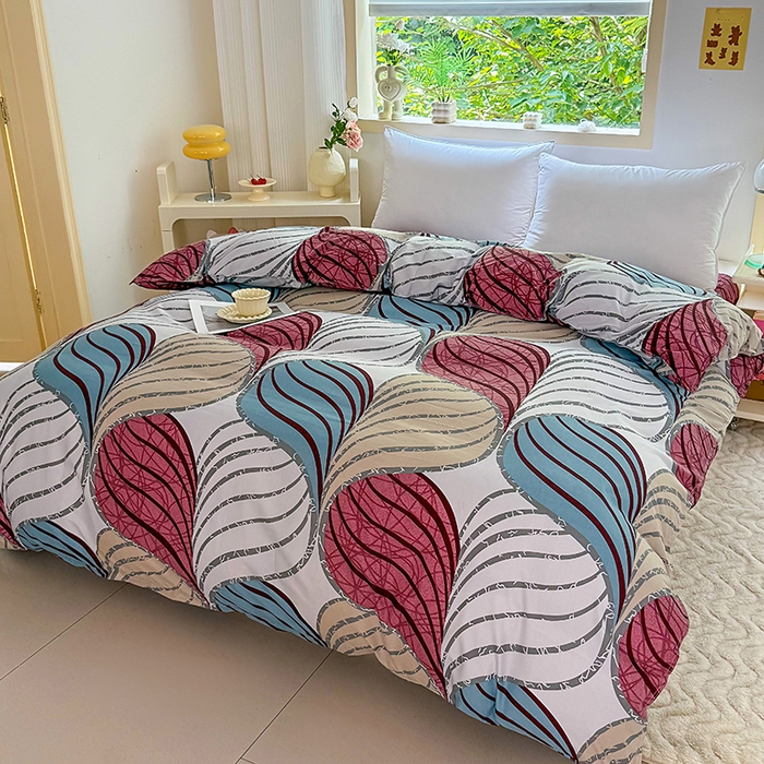 91家纺网 家纺一手货源 找家纺 梵巢家纺 芦荟棉三四件套，床单，被套，枕套化纤四件套 片片梦境