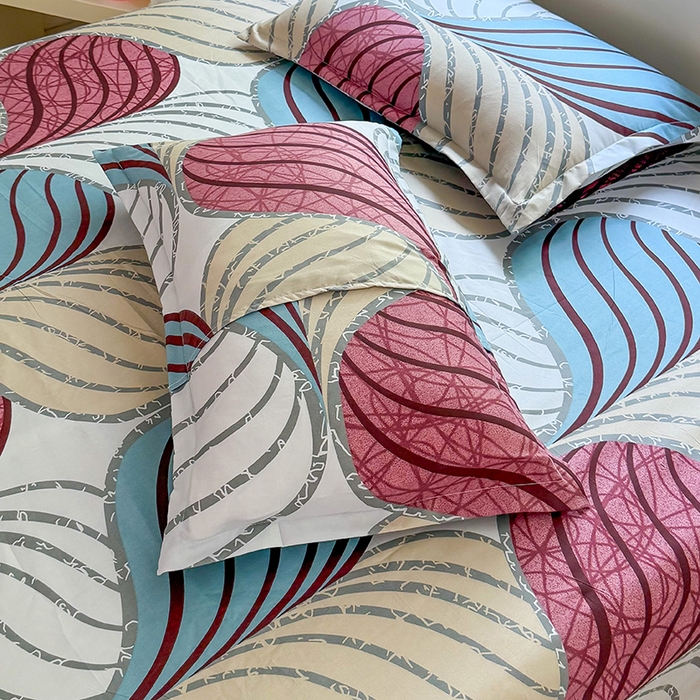 91家纺网 家纺一手货源 找家纺 梵巢家纺 芦荟棉三四件套，床单，被套，枕套化纤四件套 片片梦境