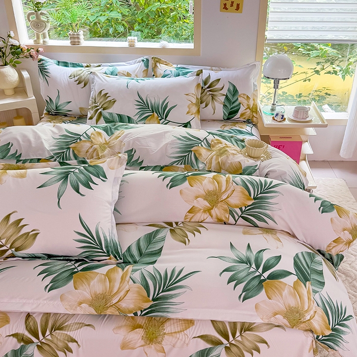 91家纺网 家纺一手货源 找家纺 梵巢家纺 芦荟棉三四件套，床单，被套，枕套化纤四件套 灵感