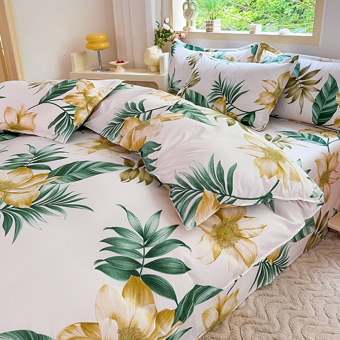 91家纺网 家纺一手货源 找家纺 梵巢家纺 芦荟棉三四件套，床单，被套，枕套化纤四件套 灵感