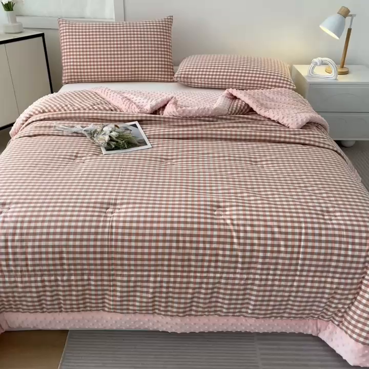 91家纺网 家纺一手货源 找家纺 （总）鸣升家纺 2025新款全棉豆豆被被子被芯