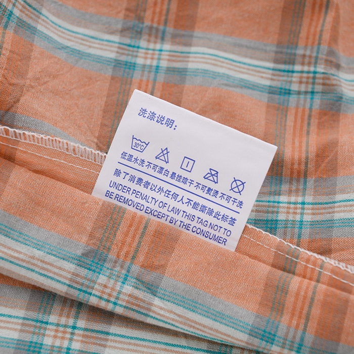 91家纺网 家纺一手货源 找家纺 润淳家居 2025新款A类全棉水洗棉四件套三件套布拉格 桔