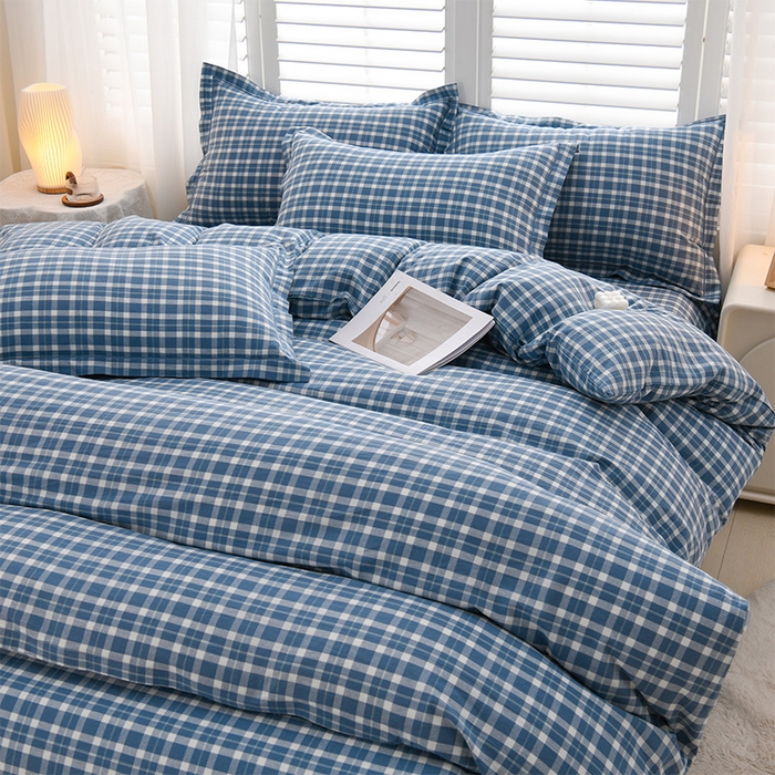 91家纺网 家纺一手货源 找家纺 润淳家居 2025新款A类全棉水洗棉四件套三件套米洛 兰