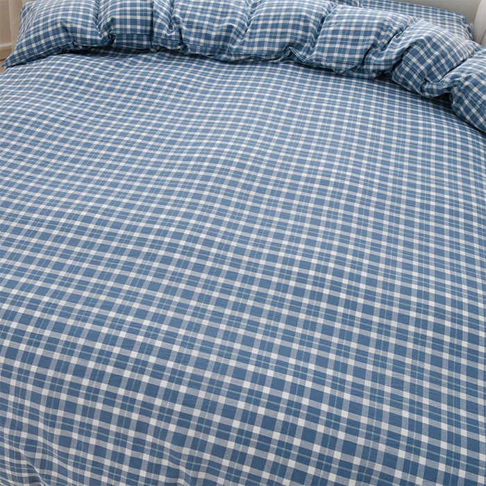 91家纺网 家纺一手货源 找家纺 润淳家居 2025新款A类全棉水洗棉四件套三件套米洛 兰