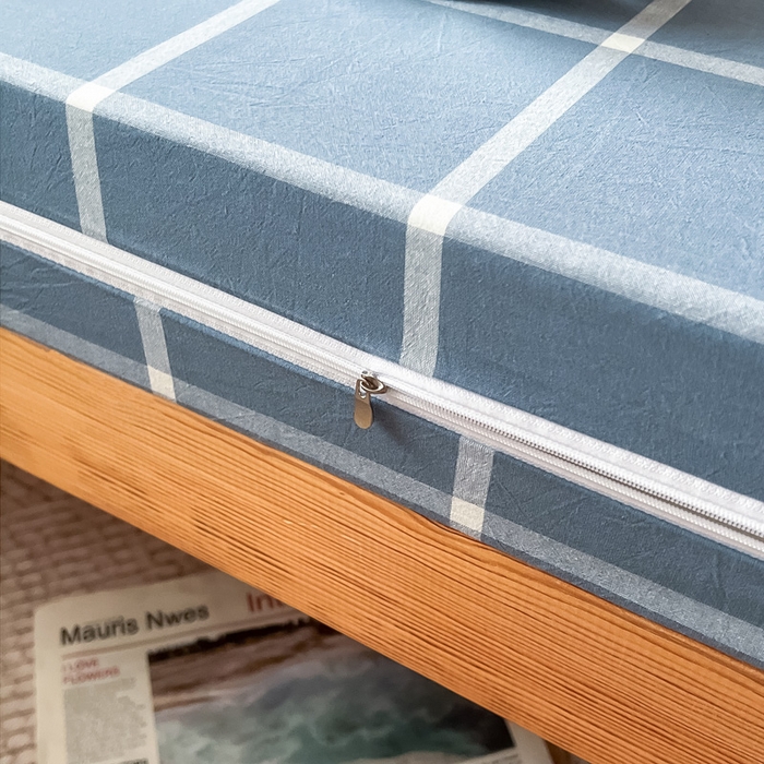 91家纺网 家纺一手货源 找家纺 （总）鸣升家纺 2025新款全棉纯棉色织水洗棉学生三件套