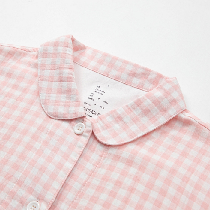 91家纺网 家纺一手货源 找家纺 （总）玖弘家居 2025新款全棉双层纱长袖家居服【控价 抖音69.9  视频号  69.9   小红书  89】