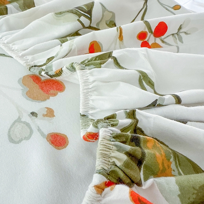 91家纺网 家纺一手货源 找家纺 梵巢家纺 芦荟棉床笠单床笠，外贸跨境单床笠磨毛床笠印花床笠床笠三件套 叶凡浮青