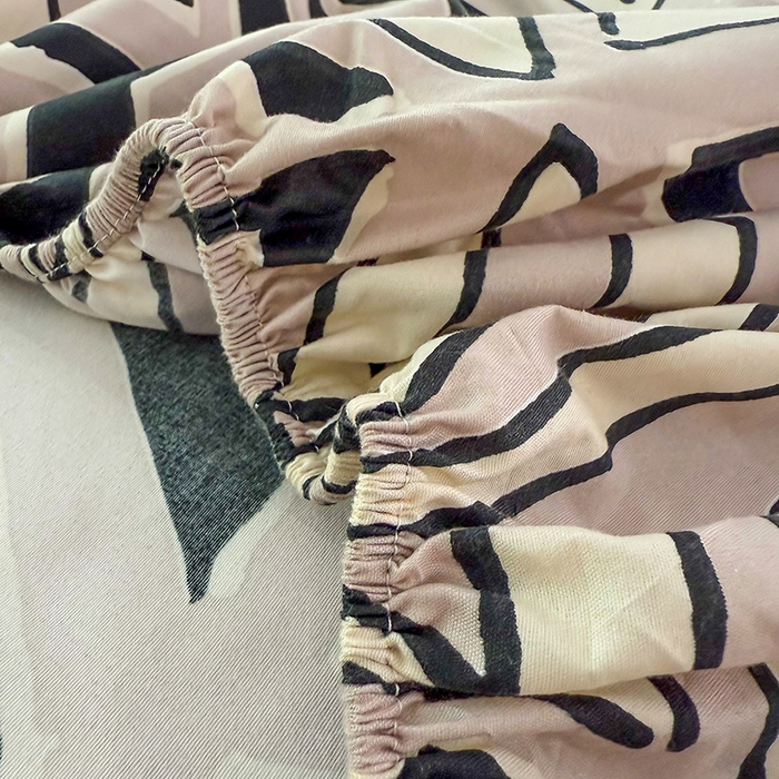 91家纺网 家纺一手货源 找家纺 梵巢家纺 芦荟棉床笠单床笠，外贸跨境单床笠磨毛床笠印花床笠床笠三件套 三角几何