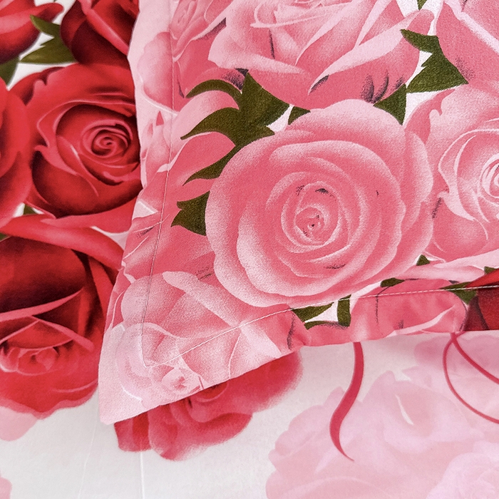 91家纺网 家纺一手货源 找家纺 梵巢家纺 芦荟棉床笠单床笠，外贸跨境单床笠磨毛床笠印花床笠床笠三件套 玫瑰之约