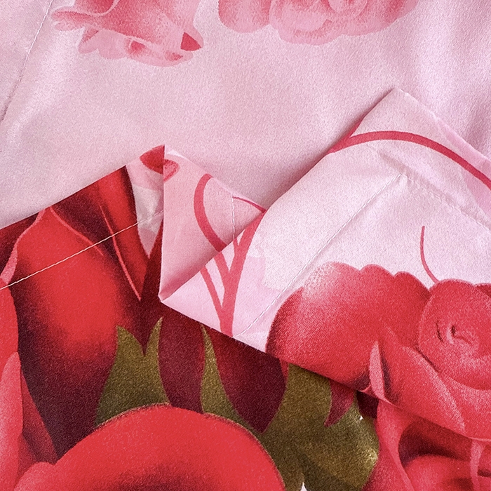 91家纺网 家纺一手货源 找家纺 梵巢家纺 芦荟棉床笠单床笠，外贸跨境单床笠磨毛床笠印花床笠床笠三件套 玫瑰之约