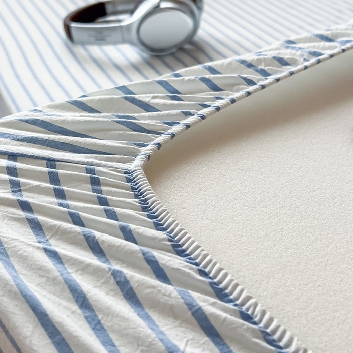 91家纺网 家纺一手货源 找家纺 九沐良品 2025新款全棉纯棉色织水洗棉学生三件套宿舍三件套上下铺三件套 青春-海兰