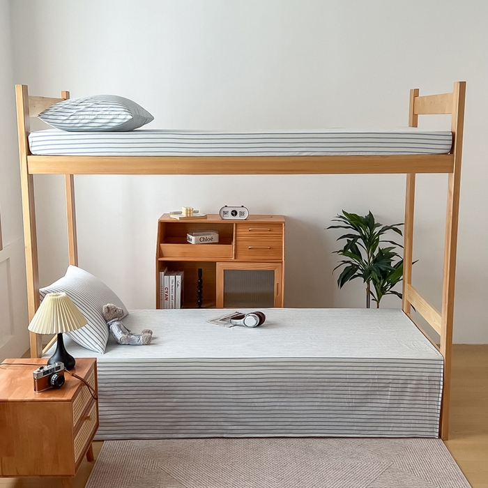 91家纺网 家纺一手货源 找家纺 九沐良品 2025新款全棉纯棉色织水洗棉学生三件套宿舍三件套上下铺三件套 青春-海兰