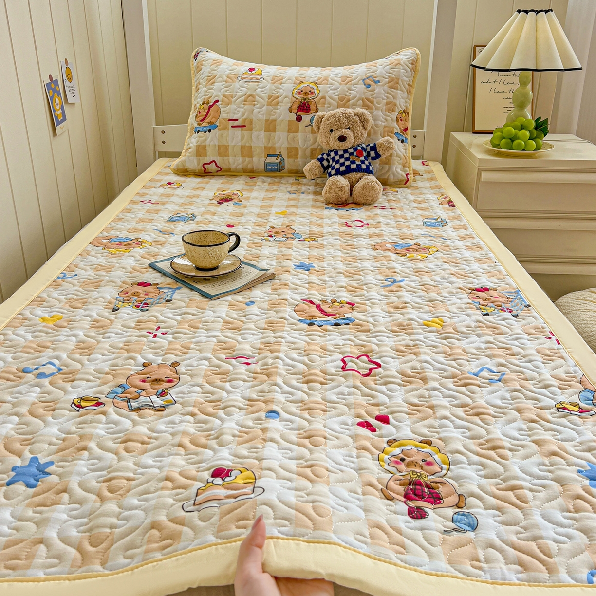 91家纺网 家纺一手货源 找家纺 （总）纽缦家纺 2025新款A类水洗棉学生床垫垫子