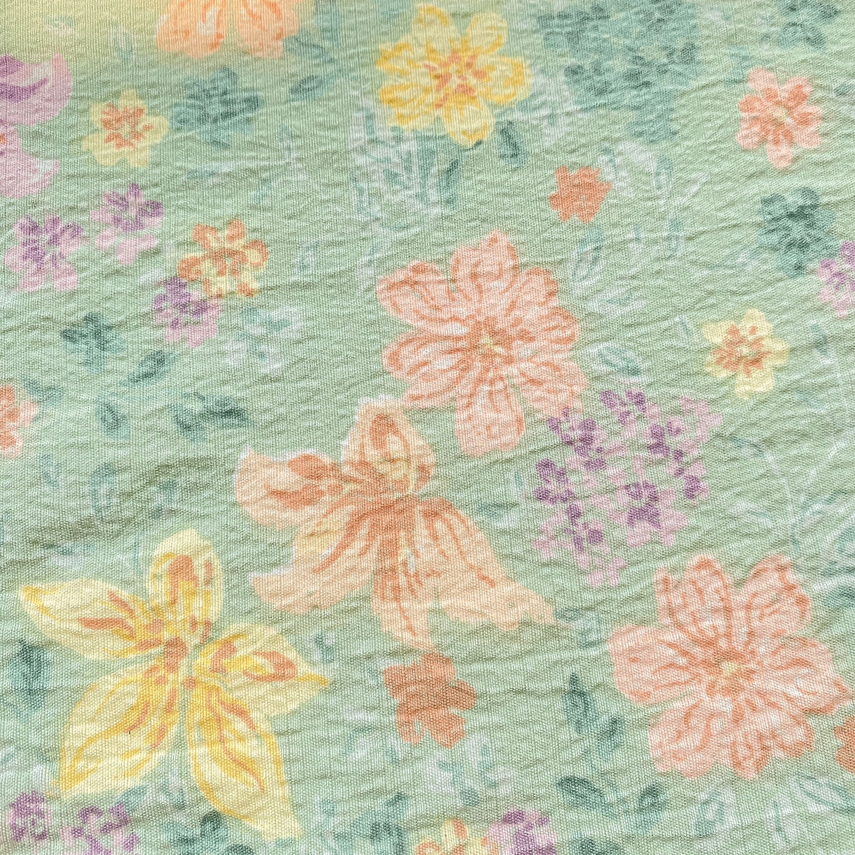 91家纺网 家纺一手货源 找家纺 眠势力 2025新款云感双层纱床单三件套ins奶油风学生宿舍床单四季通用 花开盛夏