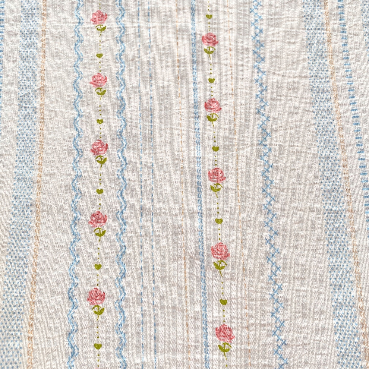 91家纺网 家纺一手货源 找家纺 眠势力 2025新款云感双层纱床单三件套ins奶油风学生宿舍床单四季通用 一路生花