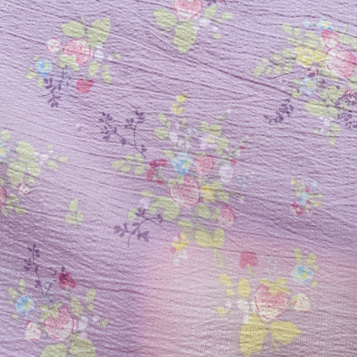 91家纺网 家纺一手货源 找家纺 眠势力 2025新款云感双层纱床单三件套ins奶油风学生宿舍床单四季通用 紫色花海