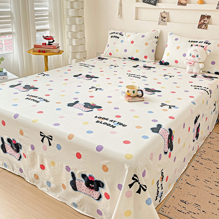 91家纺网 家纺一手货源 找家纺 （总）纽缦家纺 2025新款水洗双层纱床单