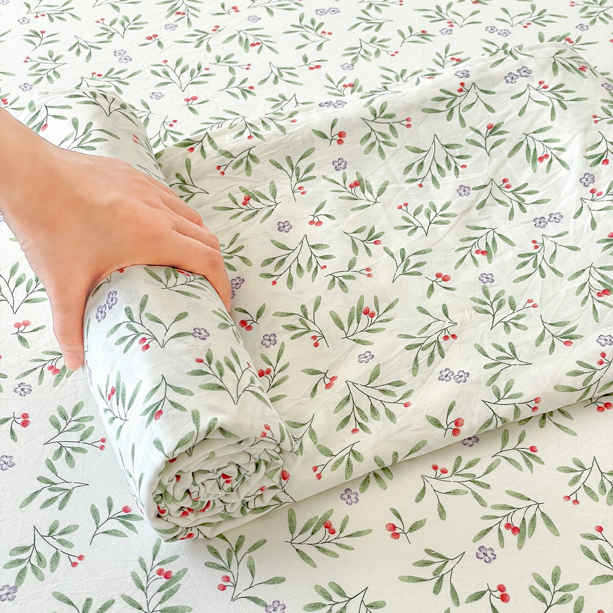 91家纺网 家纺一手货源 找家纺 纽缦家纺 2025新款水洗双层纱床单 清凉里