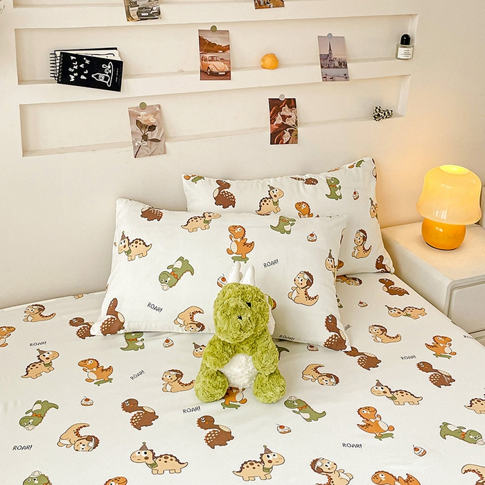 91家纺网 家纺一手货源 找家纺 纽缦家纺 2025新款水洗双层纱床单 炫酷龙