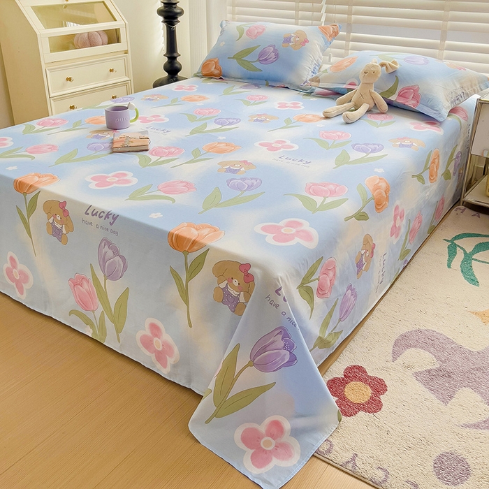 91家纺网 家纺一手货源 找家纺 （总）纽缦家纺 2025新款纯棉斜纹床单单品床单床单单件