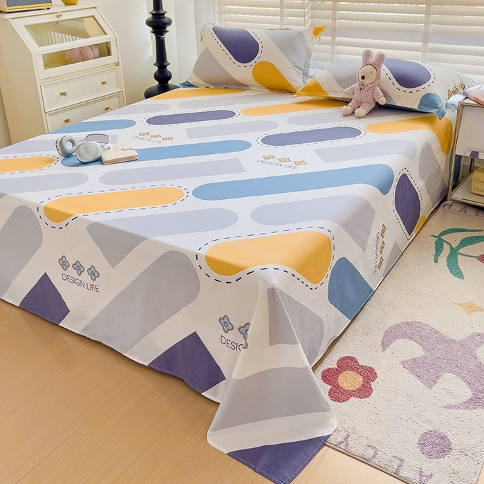 91家纺网 家纺一手货源 找家纺 （总）纽缦家纺 2025新款纯棉斜纹床单单品床单床单单件