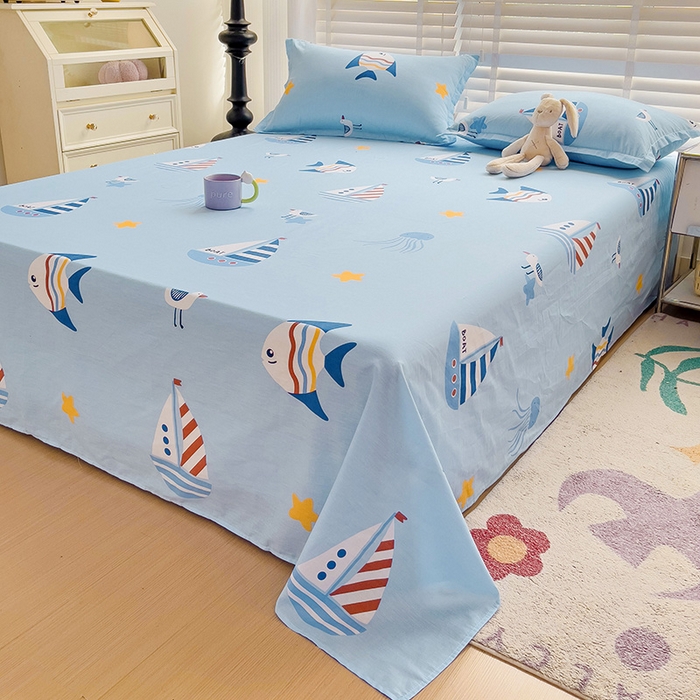 91家纺网 家纺一手货源 找家纺 （总）纽缦家纺 2025新款纯棉斜纹床单单品床单床单单件