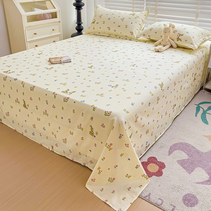 91家纺网 家纺一手货源 找家纺 （总）纽缦家纺 2025新款纯棉斜纹床单单品床单床单单件