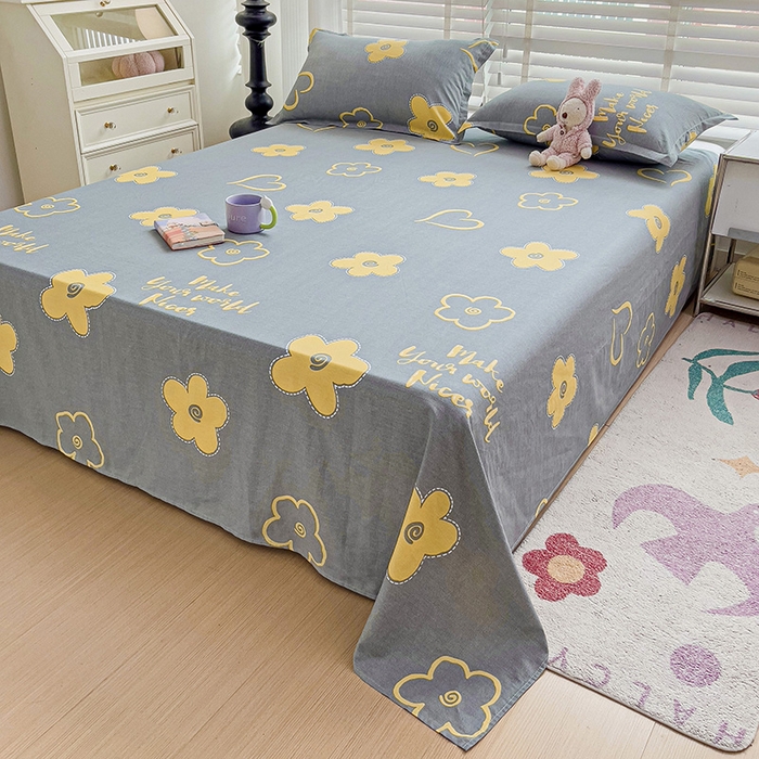 91家纺网 家纺一手货源 找家纺 （总）纽缦家纺 2025新款纯棉斜纹床单单品床单床单单件